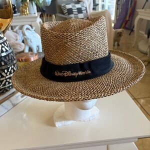 Disney Tan Straw Hat with Black Band